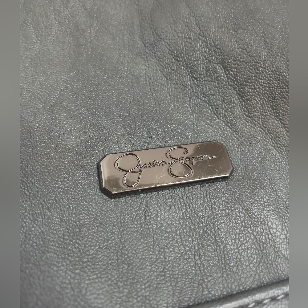 Jessica Simpson Gray Leather Bag